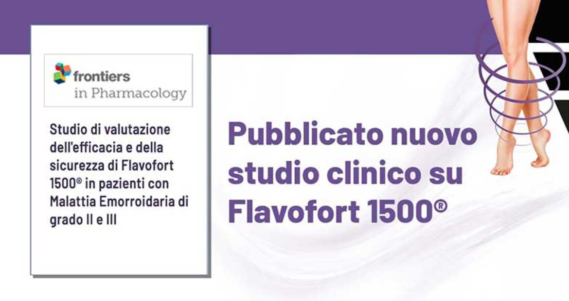 PUBBLICATO NUOVO STUDIO CLINICO SU FLAVOFORT 1500 PER LA CURA DEI SINTOMI EMORROIDARI